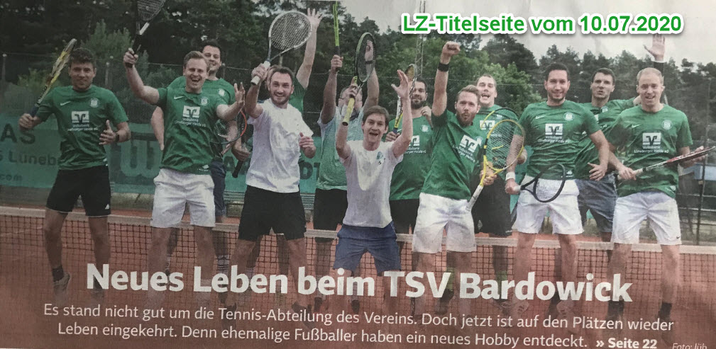 Neues Leben beim TSV Bardowick - Viele Ex-Fußballer gründen eine Tennismannschaft beim TSV Bardowick