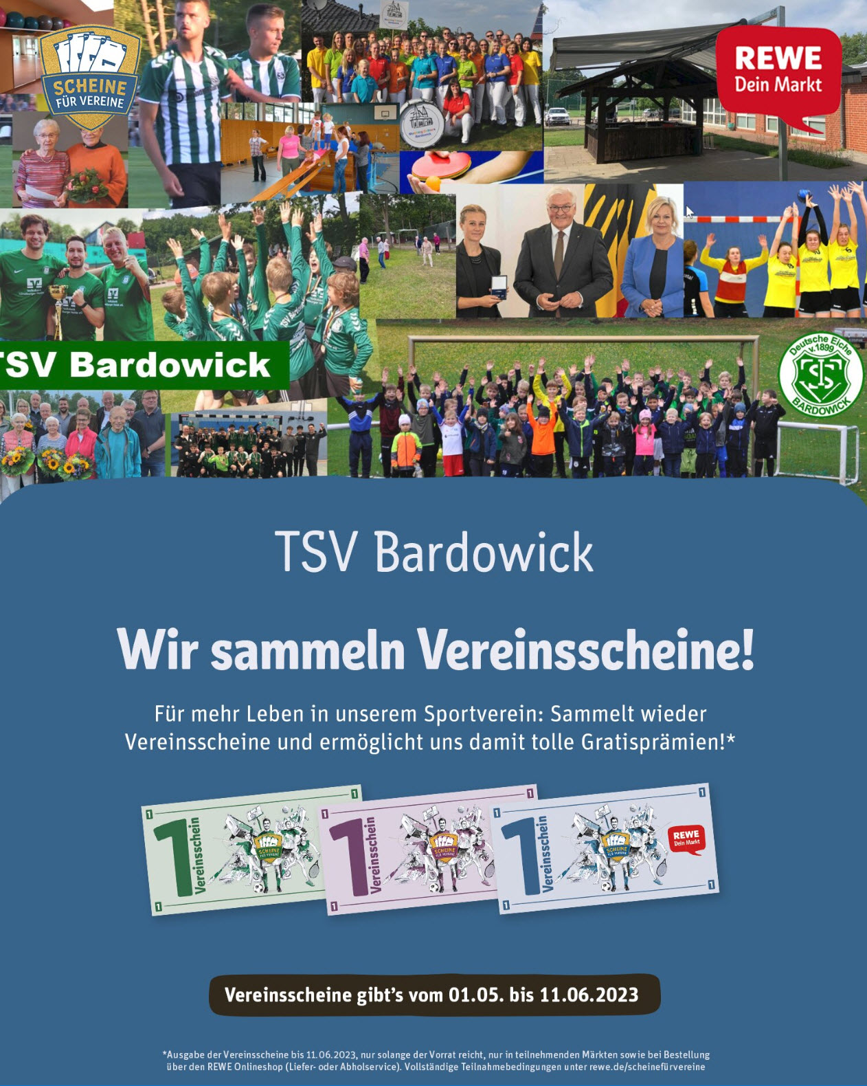 TSVBardowick REWE Scheine fuer Vereine Poster Story